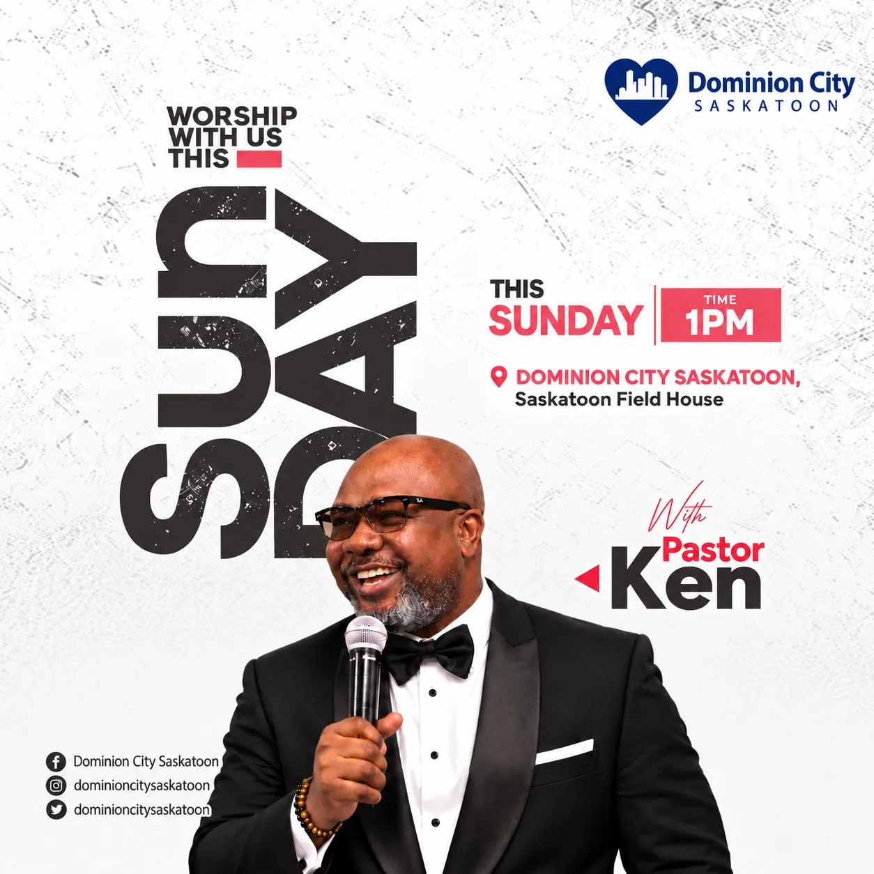 Worship with us this Sunday at 1pm with Pastor Ken